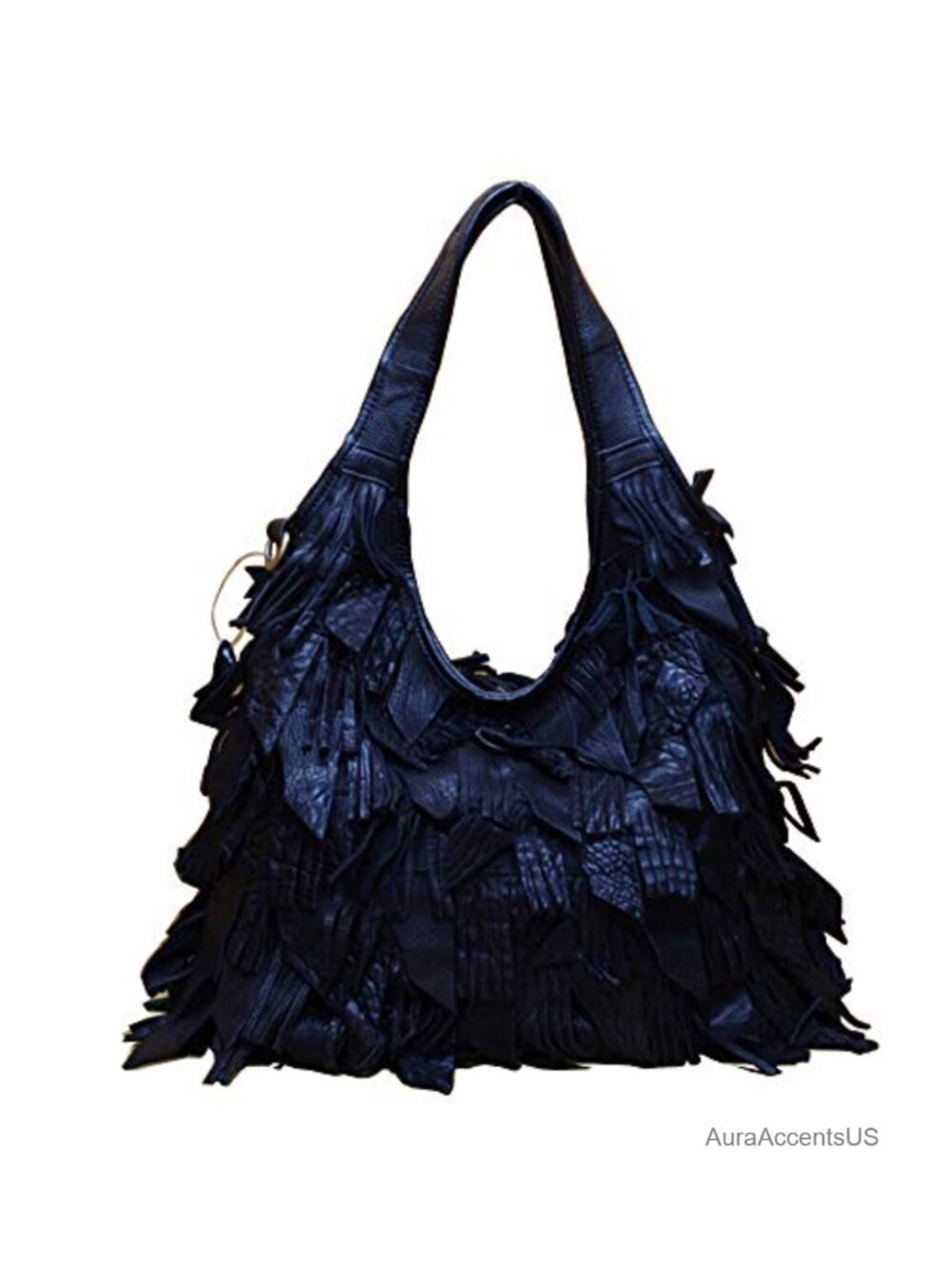 Genuine Leather Multicolor Patchwork Hobo Tote Large Shoulder Bag